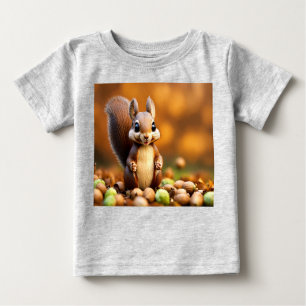 Camiseta De Bebé Edición Cute Squirrel