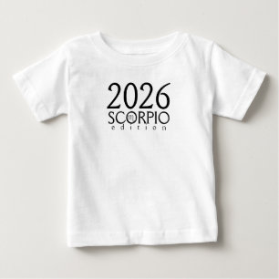 Camiseta De Bebé Edición de Escorpio 2026 con símbolo Baby T-Shirt