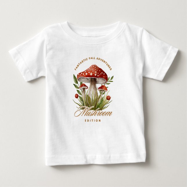 Camiseta De Bebé Edición de hongos (Anverso)