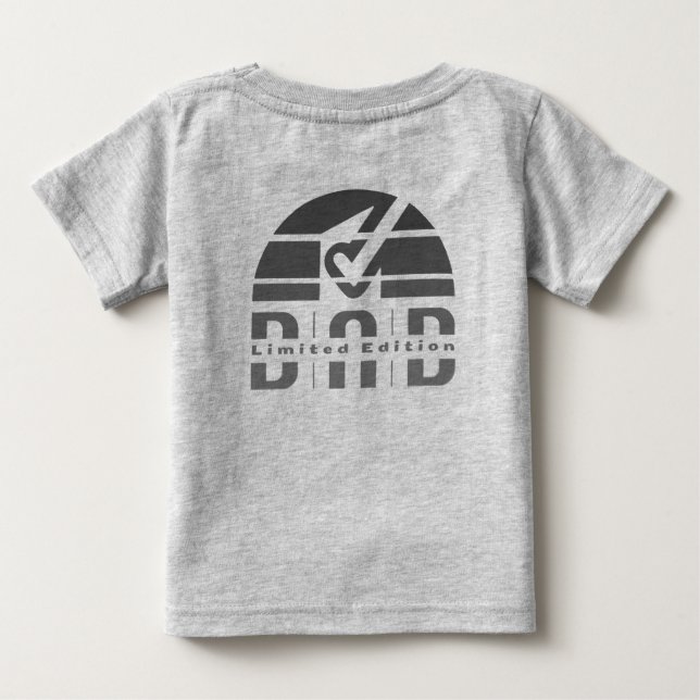 Camiseta De Bebé Edición Limitada Papá: Paternidad como Sentimiento (Reverso)