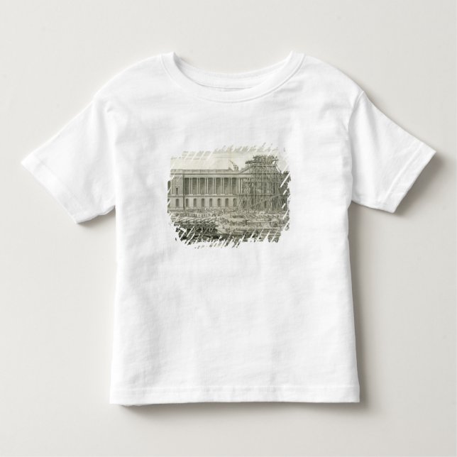 Camiseta De Bebé Edificio de la entrada principal del Louvre, París (Anverso)