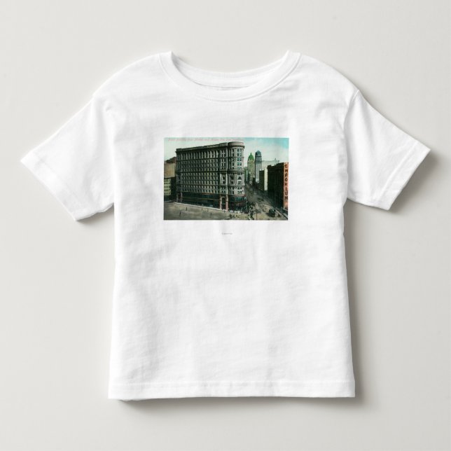 Camiseta De Bebé Edificio de la inundación del mercado y del (Anverso)