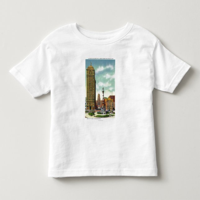 Camiseta De Bebé Edificio del banco de la libertad, ayuntamiento (Anverso)