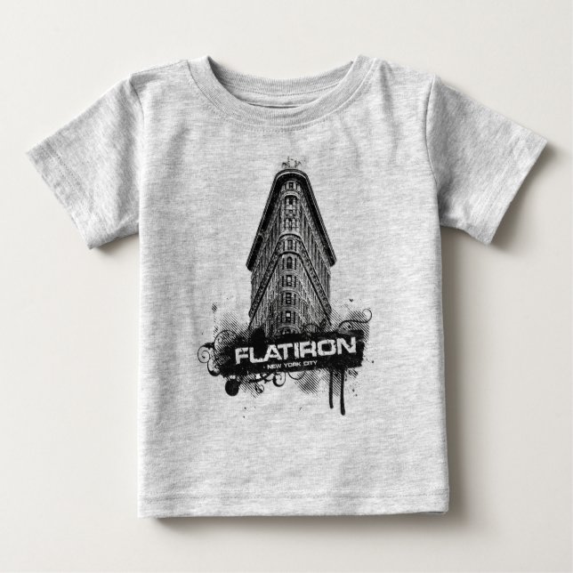 Camiseta De Bebé Edificio Flatiron New York City Tee (Anverso)
