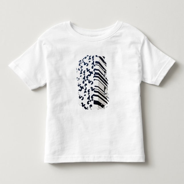 Camiseta De Bebé Edificio moderno en blanco y negro en Hong Kong (Anverso)