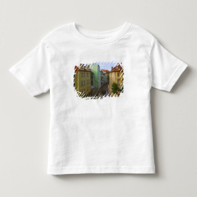 Camiseta De Bebé Edificios históricos con canal, Praga, Checa (Anverso)