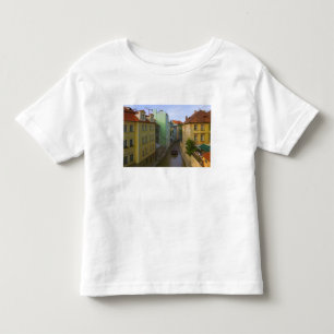 Camiseta De Bebé Edificios históricos con canal, Praga, Checa