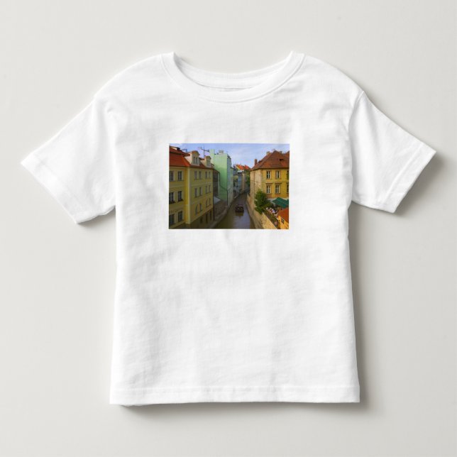 Camiseta De Bebé Edificios históricos con canal, Praga, Checa (Anverso)