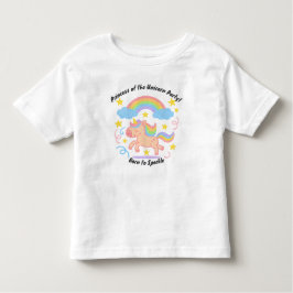 Camiseta De Bebé Editable Crayon Style – Unicorn Dream Sparkle