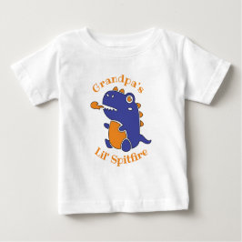 Camiseta De Bebé EDITABLE pequeño monstruo del fuego espías para lo