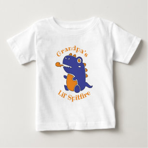 Camiseta De Bebé EDITABLE pequeño monstruo del fuego espías para lo