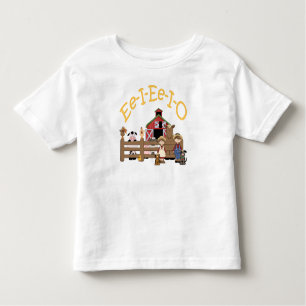 Camiseta De Bebé Ee. I O O en la granja