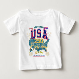 CAMISETA DE BEBÉ EE. UU. 250 AÑOS DE LIBERTAD