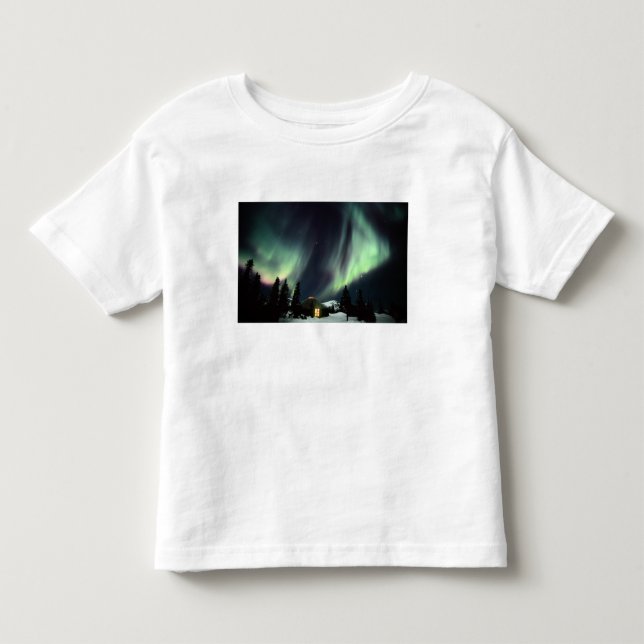 Camiseta De Bebé EE. UU., Alaska, Chena Hot Springs. Aurora (Anverso)
