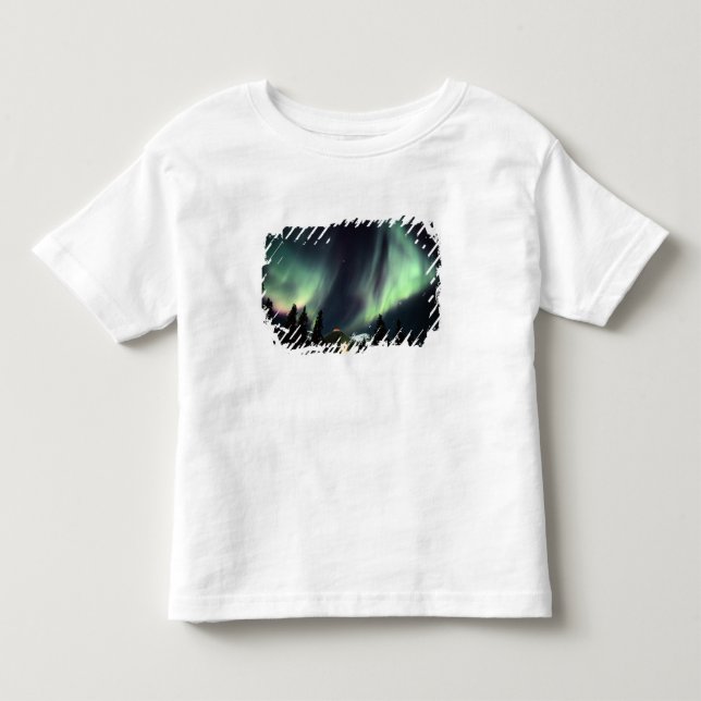Camiseta De Bebé EE. UU., Alaska, Chena Hot Springs. Aurora (Anverso)