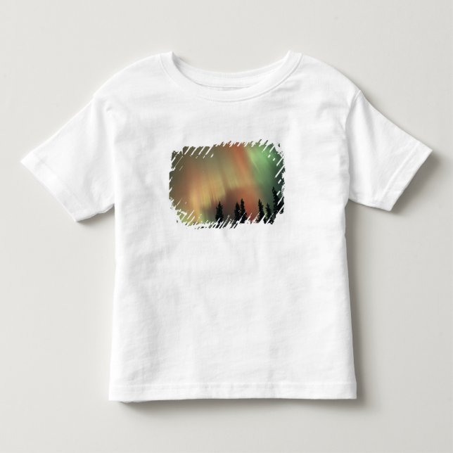 Camiseta De Bebé EE. UU., área de Fairbanks, Alaska central, Aurora (Anverso)