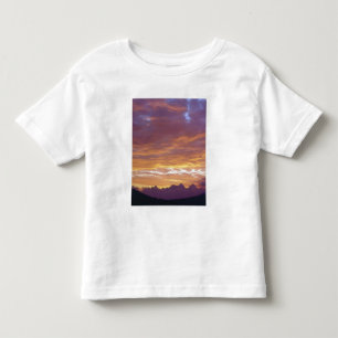 Camiseta De Bebé EE. UU., California, Atardecer sobre la Sierra Nev