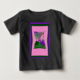 Camiseta De Bebé EE.UU. cambiar la imagen de arte