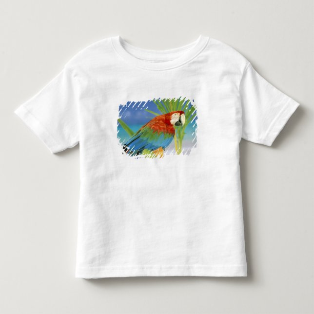 Camiseta De Bebé EE. UU., Hawái. Loro (Anverso)