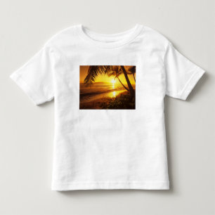 Camiseta De Bebé EE. UU., Hawái, Maui, Atardecer colorido en un 2