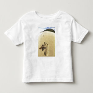 Camiseta De Bebé EE. UU., Hawái, Maui, Makena Beach, Huella y