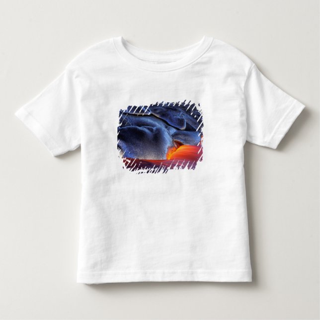 Camiseta De Bebé EE.UU., Hawaii, Gran Isla, Kilauea, Volcanes NP, (Anverso)