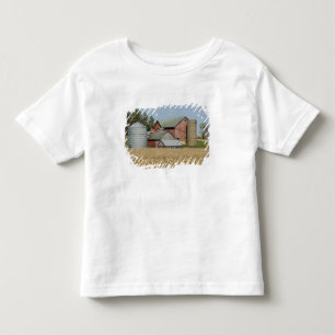 Camiseta De Bebé EE. UU., IOWA, Froelich: Granja antigua