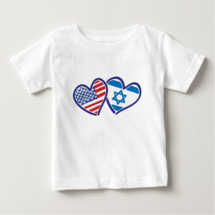 Camiseta De Bebé EE.UU.—Israel-Love-final