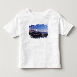 Camiseta De Bebé EE. UU., Maine. Faro de Portland Head.