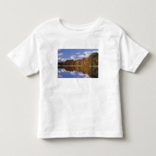 Camiseta De Bebé EE. UU., Massachusetts, Acton. Reflejo de otoño