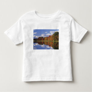 Camiseta De Bebé EE.UU., Massachusetts, Acton. Reflejo del otoño