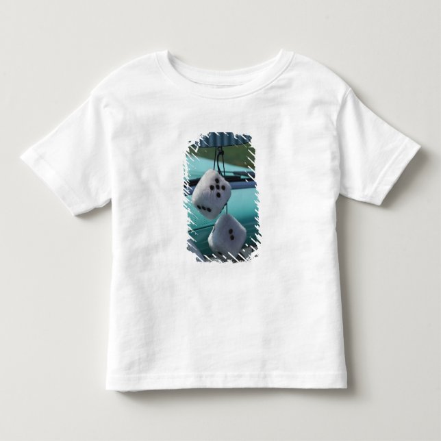 Camiseta De Bebé EE. UU., Massachusetts, Gloucester. Dados difusos  (Anverso)