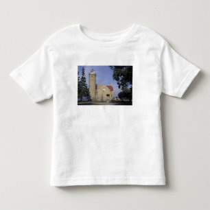 Camiseta De Bebé EE. UU., Michigan Faro Old Mackinac Point