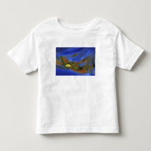 Camiseta De Bebé EE. UU., Michigan, Península Superior, hoja de abe