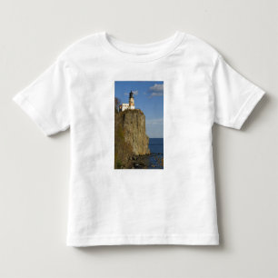 Camiseta De Bebé EE. UU., Minnesota. Faro Split Rock en lago