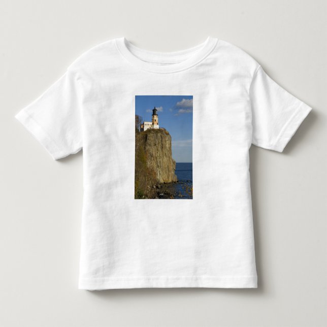 Camiseta De Bebé EE. UU., Minnesota. Faro Split Rock en lago (Anverso)