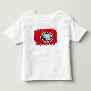 Camiseta De Bebé EE. UU., Montana, Parque Nacional Glaciar, Vintage