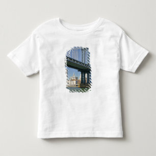 Camiseta De Bebé EE.UU., Nueva York, Nueva York. Puente Manhattan