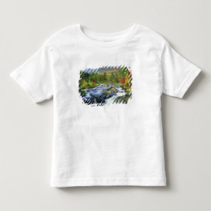 Camiseta De Bebé EE. UU., Nueva York. Una cascada en el Adirondack