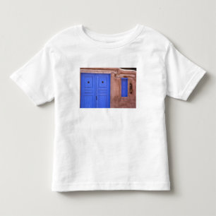 Camiseta De Bebé EE. UU., Nuevo México, Santa Fe. Vista de puerta a