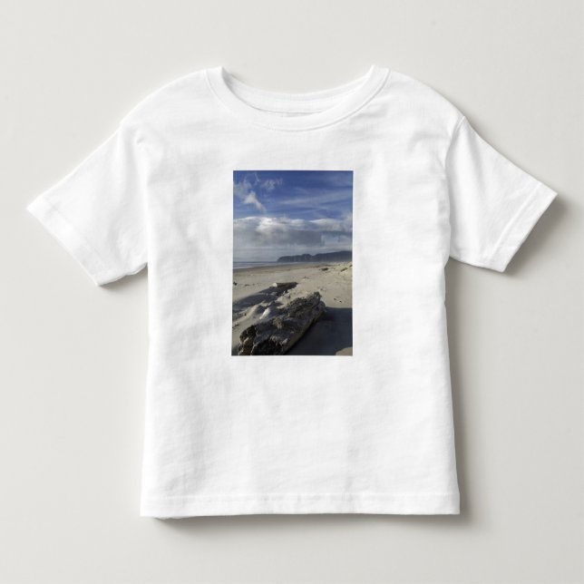 Camiseta De Bebé EE. UU., Oregón, Dunas de arena y Océano, Pacific  (Anverso)