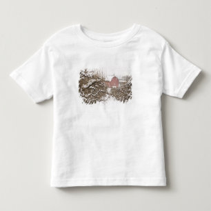 Camiseta De Bebé EE. UU., Oregón, Hood River. Manzana cubierta de n