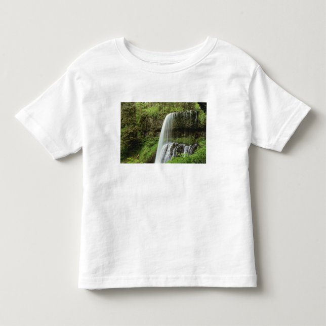 Camiseta De Bebé EE. UU., Oregón, Parque Estatal Silver Falls. Infe (Anverso)