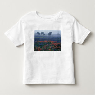 Camiseta De Bebé EE.UU., Texas, cerca de Lytle Fog, robles, ungüent