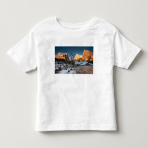 Camiseta De Bebé EE. UU., Utah, Parque Nacional Zion. Amanecer en l