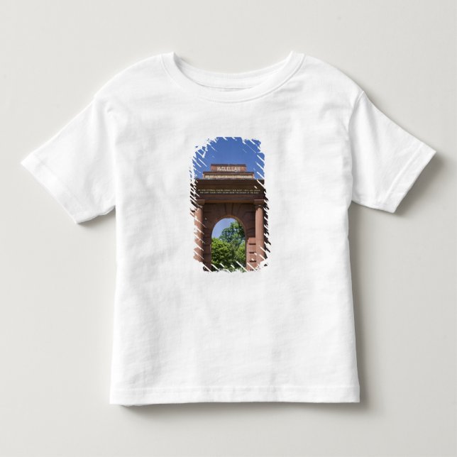 Camiseta De Bebé EE. UU., VA, Arlington. Puerta McClellan en Arling (Anverso)