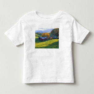 Camiseta De Bebé EE. UU., Vermont, Jenne Farm. Colinas verdes ondul