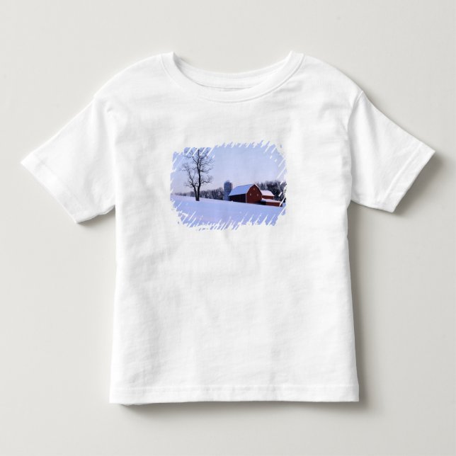 Camiseta De Bebé EE. UU., Virginia, Valle de Shenandoah, Granero (Anverso)