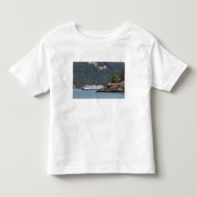 Camiseta De Bebé EE. UU., WA. Washington State Ferries (Anverso)