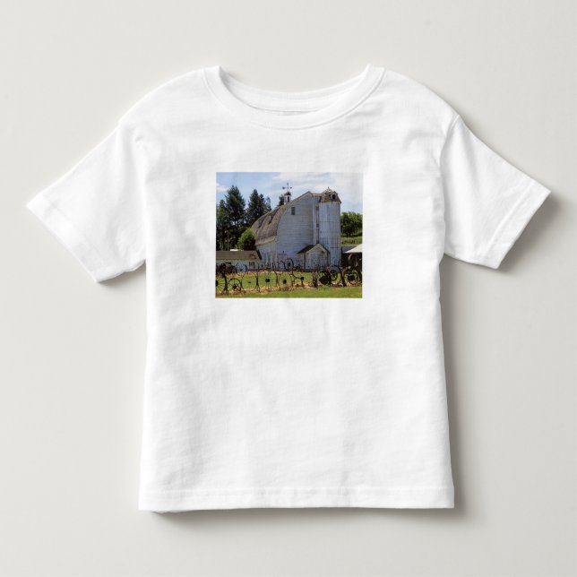 Camiseta De Bebé EE. UU., Washington, Pullman, Granero (Anverso)